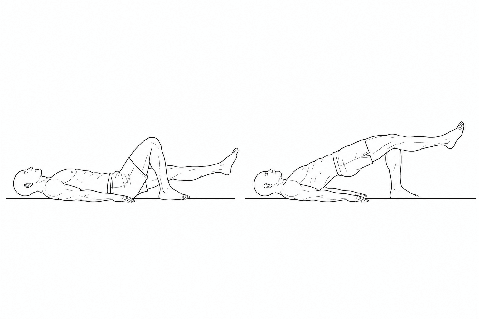 Single-leg glute bridge