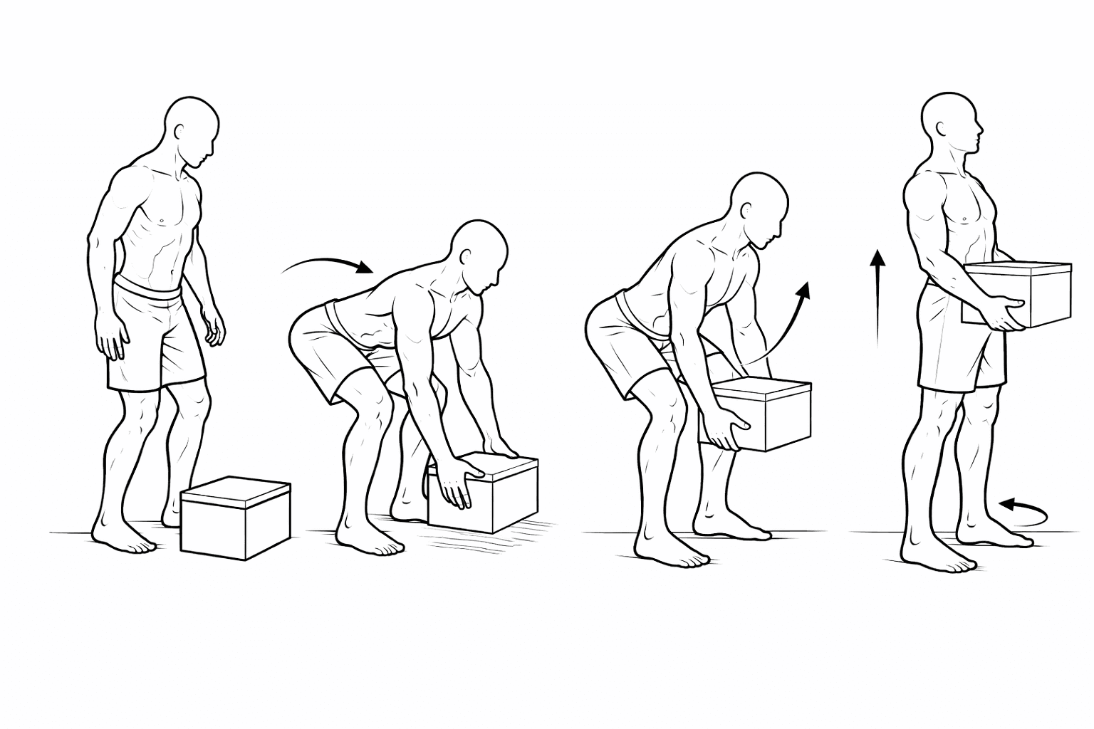 Lifting light object from floor