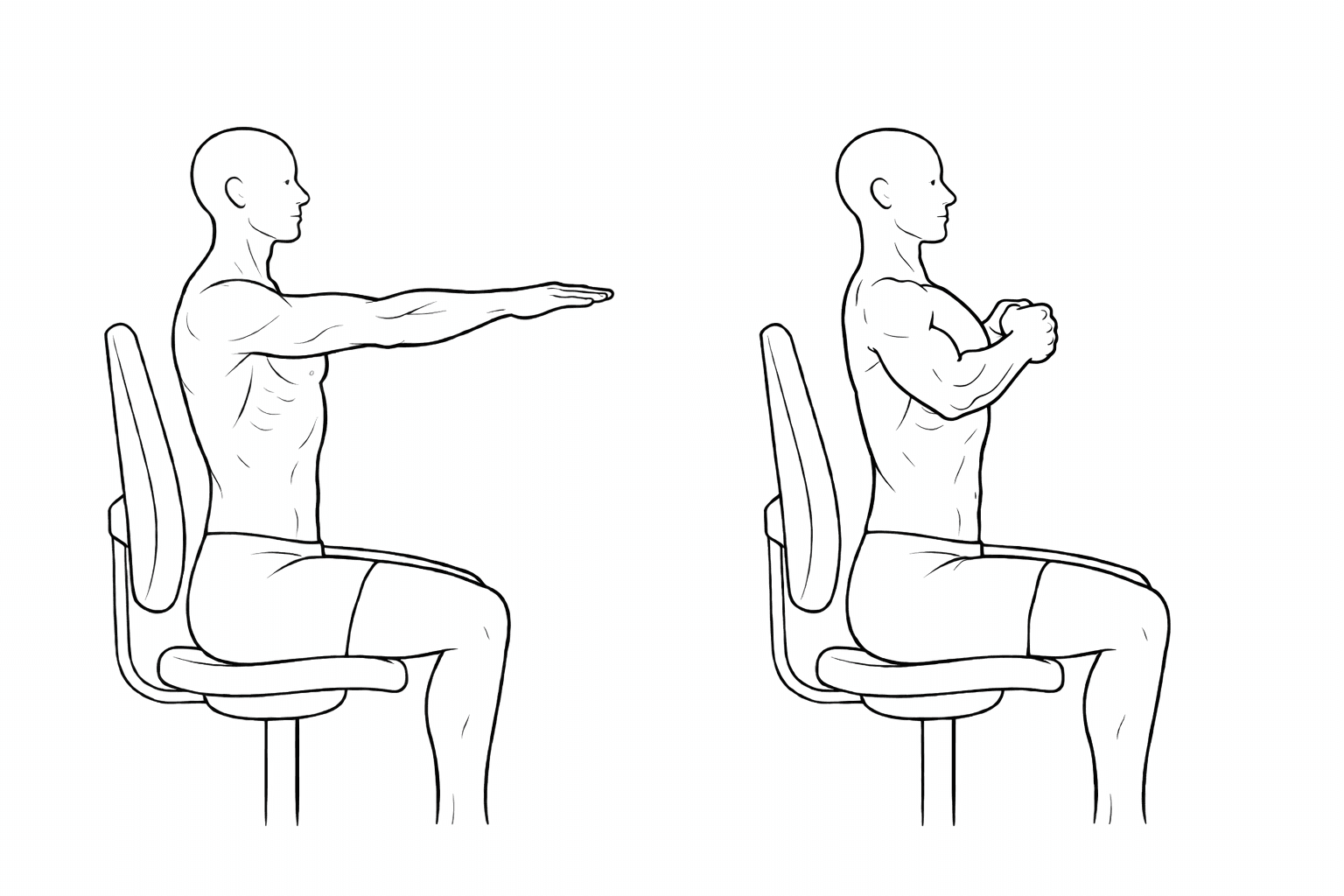 Shoulder-blade squeezes