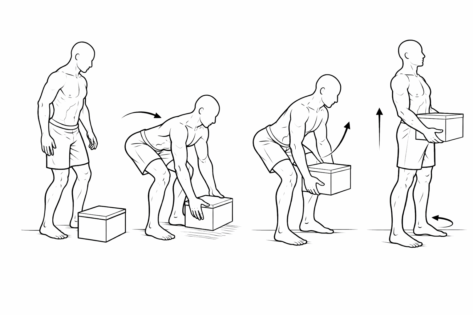 Keeping the object close reduces the moment arm