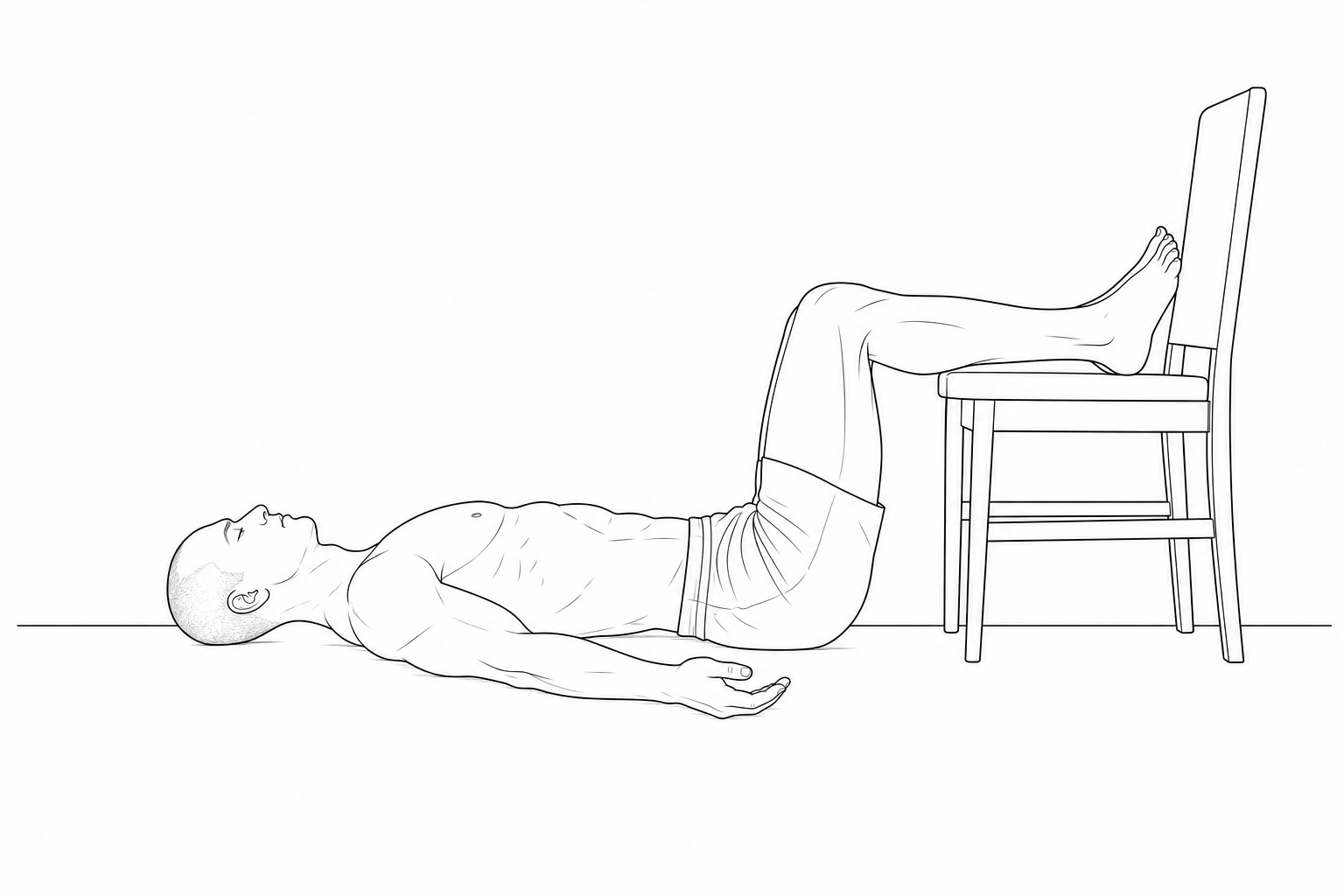 Legs-up 90/90 decompression